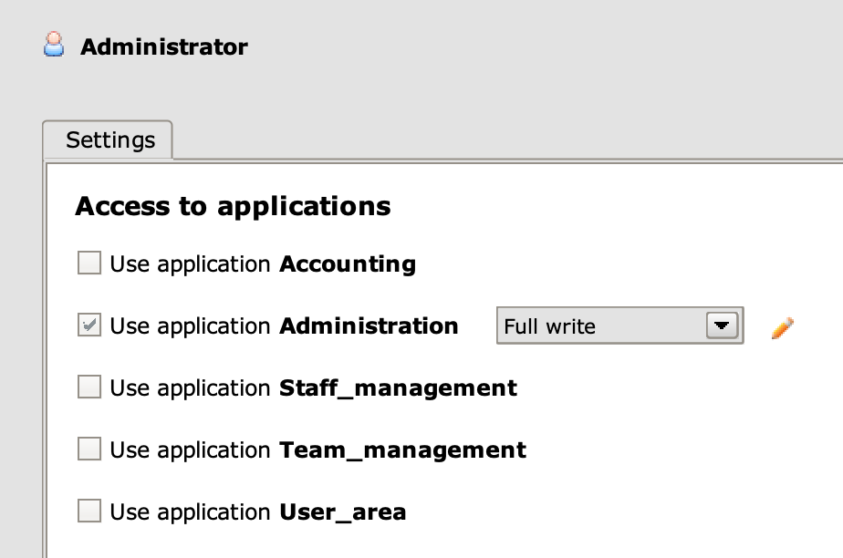 Esempio di assegnazione di un'applicazione