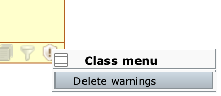 Delete all Class warnings