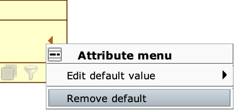  Remove a default value