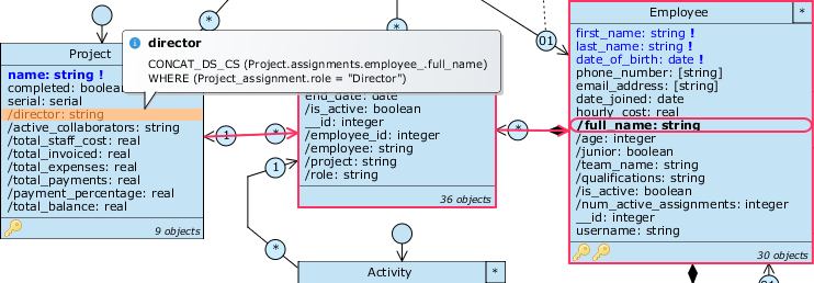 Query project director updated path