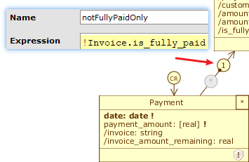 Designer payment invoice application filters